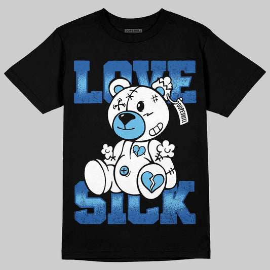 Jordan Retro 12 Blueberry DopeSkill T-Shirt Love Sick Graphic Streetwear - Black