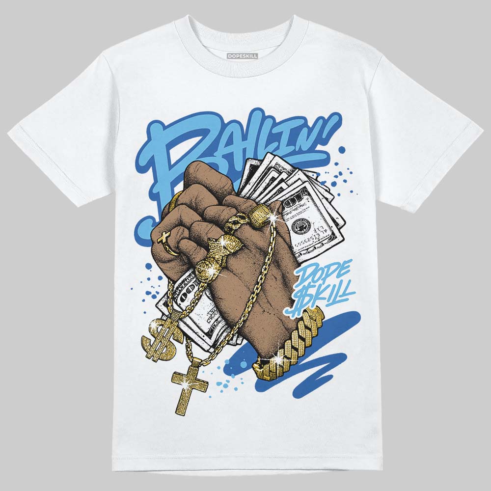 Jordan 12 Retro Blueberry DopeSkill T-Shirt Always Ballin' Graphic Streetwear - White