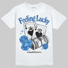 Jordan Retro 12 Blueberry DopeSkill T-Shirt Feeling Lucky Graphic Streetwear - White