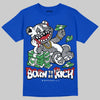 Jordan 3 "True Blue" DopeSkill T-Shirt Born To Be Rich Graphic Streetwear - Royal