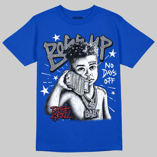 Jordan 3 "True Blue" DopeSkill T-Shirt Boss Up Graphic Streetwear - Royal