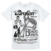 Black and White Sneakers DopeSkill T-Shirt Broken Bones Graphic Streetwear - White 