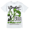 Neon Green Sneakers DopeSkill T-Shirt Broken Bones Graphic Streetwear - White