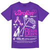 PURPLE Sneakers DopeSkill Purple T-Shirt Broken Bones Graphic Streetwear