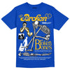 Royal Blue Sneakers DopeSkill Royal Blue T-Shirt Broken Bones Graphic Streetwear