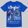 Jordan 3 "True Blue" DopeSkill T-Shirt Broken Bones Graphic Streetwear - Royal