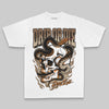 Brown Oversize Print Drip or Die DopeSkill Graphic Premium T-shirt Streetwear - White