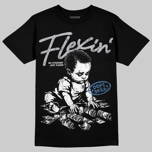Jordan 11 Retro Low Cement Grey DopeSkill T-Shirt Flexin' Graphic Streetwear - Black