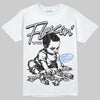 Jordan 11 Retro Low Cement Grey DopeSkill T-Shirt Flexin' Graphic Streetwear - White