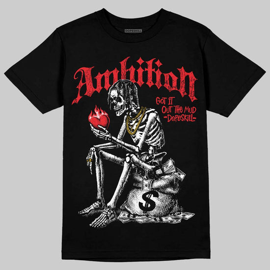 Jordan 11 Cherry DopeSkill T-Shirt Ambition Graphic Streetwear - Black