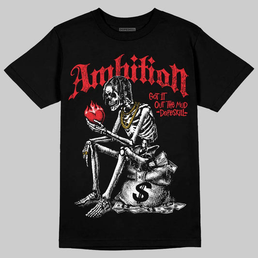 Jordan 11 Cherry DopeSkill T-Shirt Ambition Graphic Streetwear - Black
