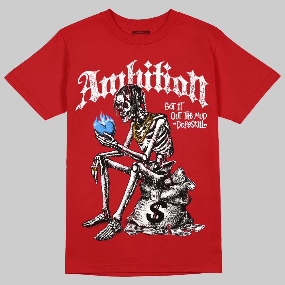 Jordan 11 Cherry DopeSkill T-Shirt Ambition Graphic Streetwear - red