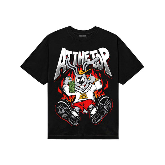 Black and White Sneakers DopeSkill T-Shirt At The Top Graphic Streetwear - Black