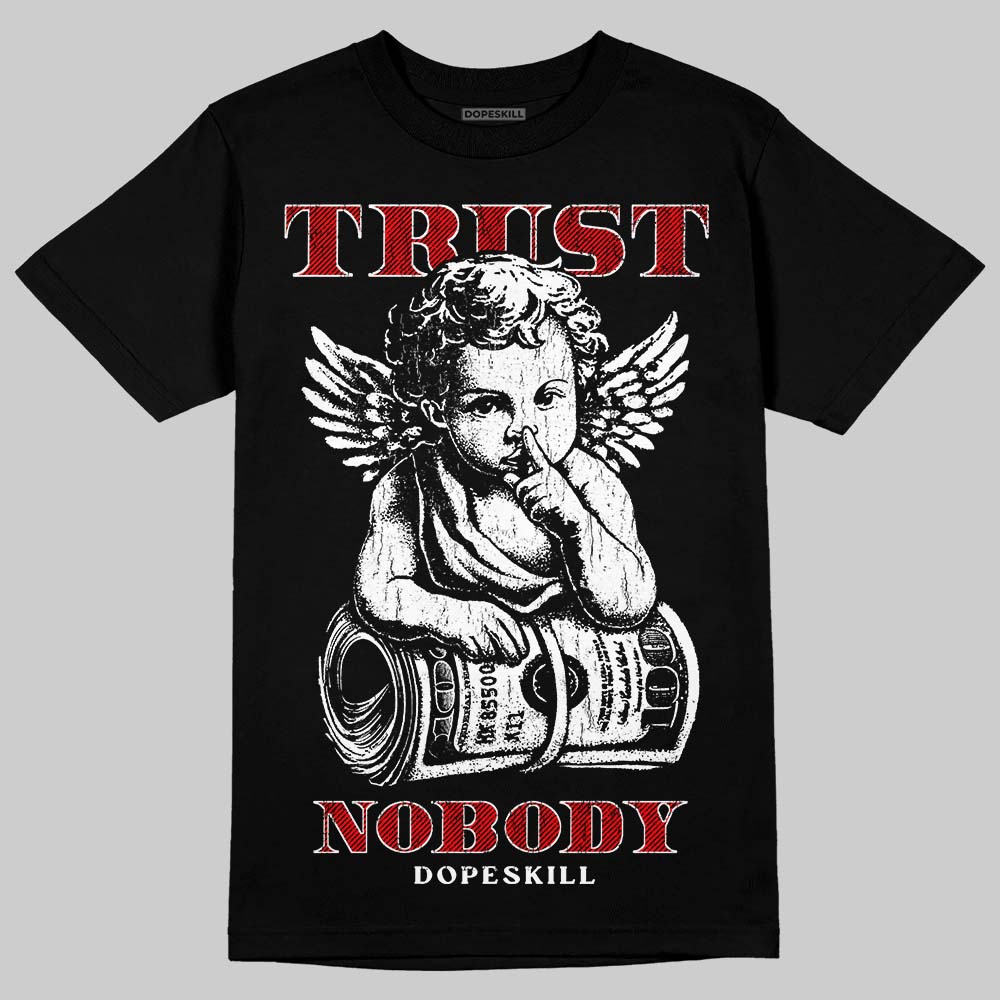 Black and White Sneakers DopeSkill T-Shirt Trust Nobody Graphic Streetwear - black
