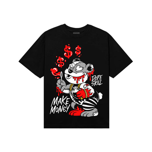 Black and White Sneakers DopeSkill T-Shirt Make Money Graphic Streetwear - Black