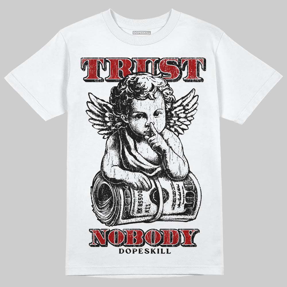 Black and White Sneakers DopeSkill T-Shirt Trust Nobody Graphic Streetwear - White 
