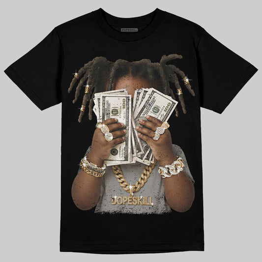 Jordan 11 Cool Grey DopeSkill T-Shirt Rich Youth Graphic Streetwear - Black