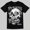 Jordan 11 Cool Grey DopeSkill T-Shirt Rebirth Graphic Streetwear - Black