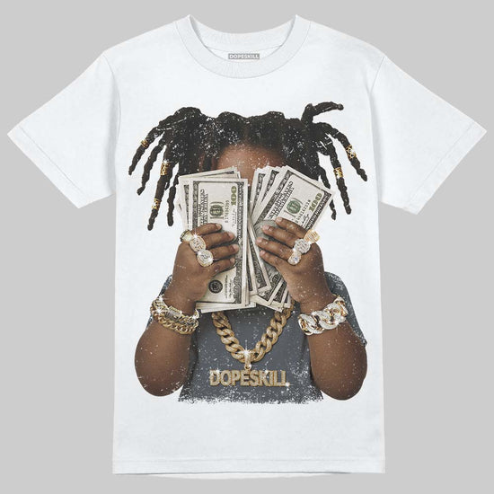 Jordan 11 Cool Grey DopeSkill T-Shirt Rich Youth Graphic Streetwear - White 