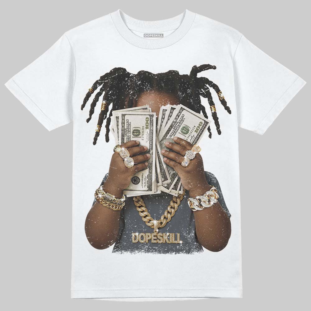 Jordan 11 Cool Grey DopeSkill T-Shirt Rich Youth Graphic Streetwear - White 