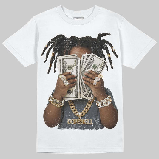Jordan 11 Cool Grey DopeSkill T-Shirt Rich Youth Graphic Streetwear - White 