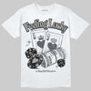 Jordan 11 Cool Grey DopeSkill T-Shirt Feeling Lucky Graphic Streetwear - White