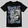 Jordan 11 Retro Low Diffused Blue DopeSkill T-Shirt Pocket Change Graphic Streetwear - Black