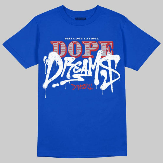 Jordan 3 "True Blue" DopeSkill T-Shirt Dope Dreams Graphic Streetwear - Royal