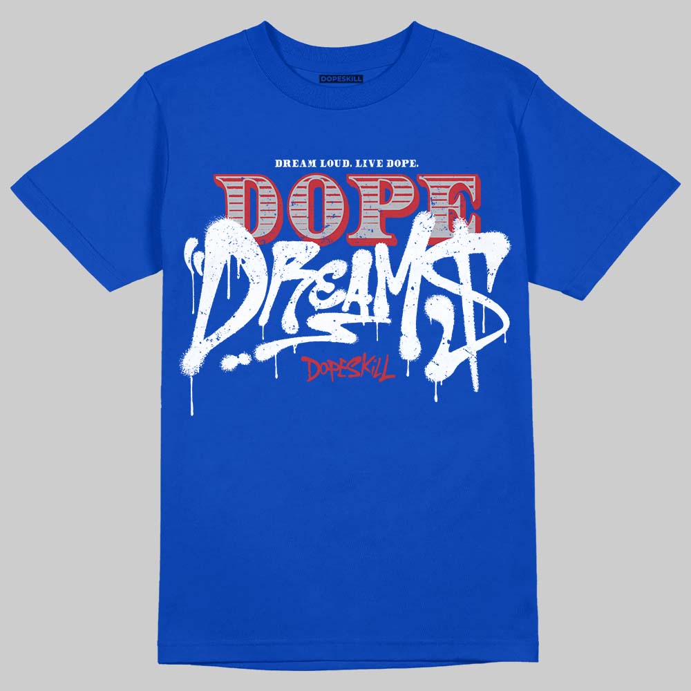 Jordan 3 "True Blue" DopeSkill T-Shirt Dope Dreams Graphic Streetwear - Royal