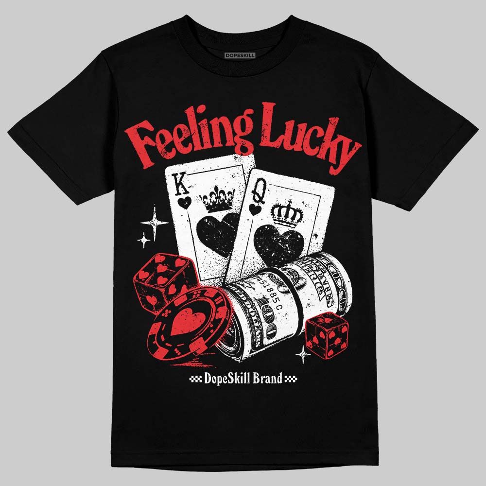 Dunk Low Panda White Black DopeSkill T-Shirt Feeling Lucky Graphic Streetwear - black