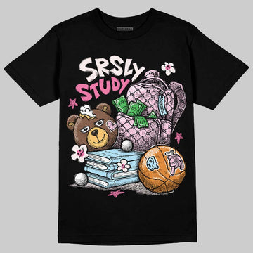 Dunk Low LX Pink Foam DopeSkill T-Shirt Fear Fuels The Hustle Graphic Streetwear - Black