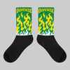 Dunk Low Reverse Brazil Sublimated Socks FIRE Graphic