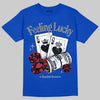 Jordan 3 "True Blue" DopeSkill T-Shirt Feeling Lucky Graphic Streetwear - Royal