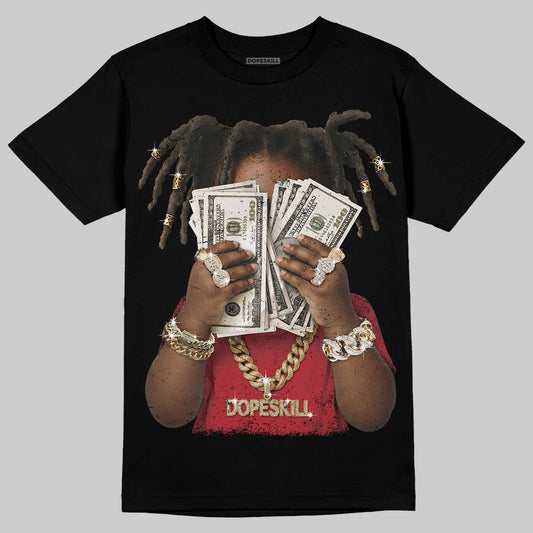 Jordan 14 Retro Ferrari (2025) DopeSkill T-Shirt Rich Youth Graphic Streetwear - Black