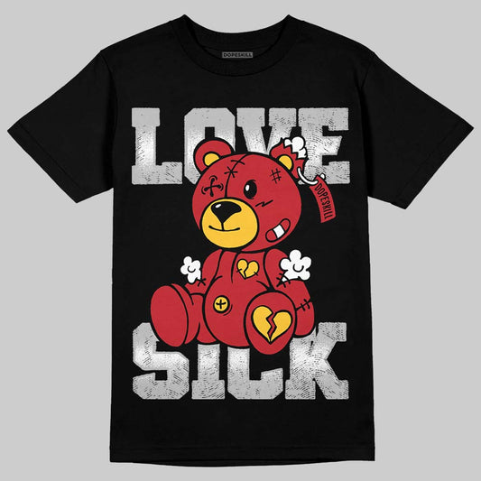 Jordan 14 Retro Ferrari (2025) DopeSkill T-Shirt Love Sick Graphic Streetwear - Black