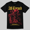 Jordan 14 Retro Ferrari (2025) DopeSkill T-Shirt All Earned Graphic Streetwear  Black