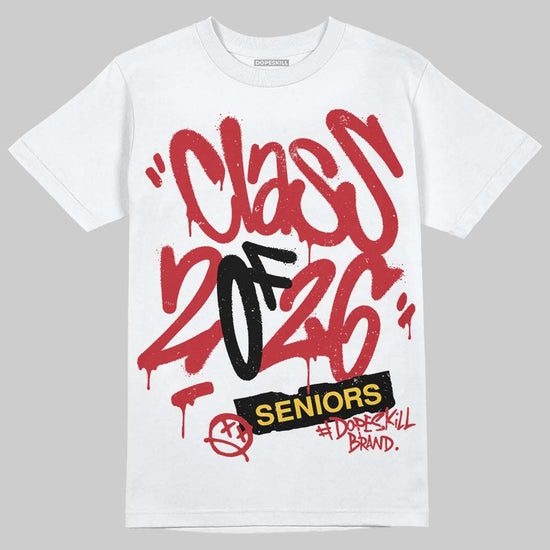 Jordan 14 Retro Ferrari (2025) DopeSkill T-Shirt Class of 2026 Graphic Streetwear - White 