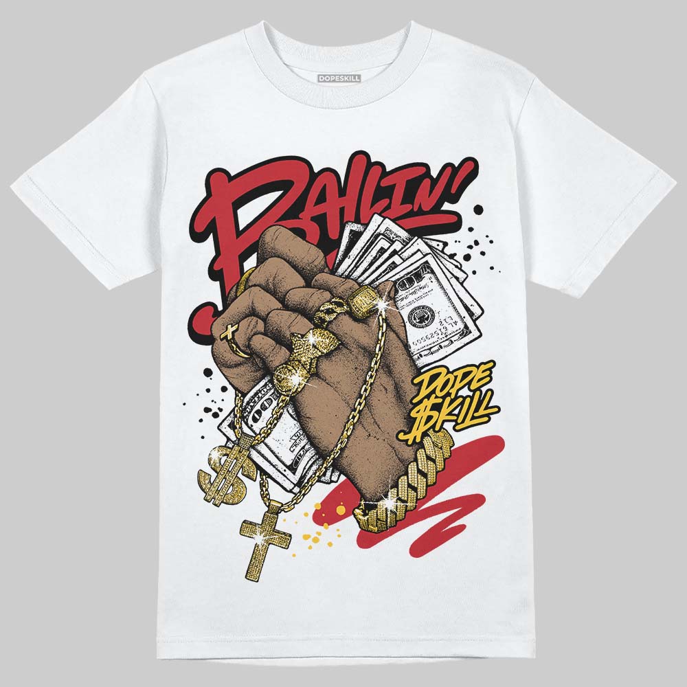 Jordan 14 Retro Ferrari (2025) DopeSkill T-Shirt Always Ballin' Graphic Streetwear - White