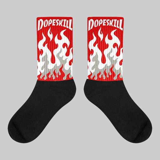 FIRE Sublimated Socks Match Fire Red 3s