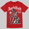 Jordan 5 Fire Red Black Tongue DopeSkill T-Shirt Ambition Graphic Streetwear - Red 