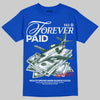 Jordan 3 "True Blue" DopeSkill T-Shirt Forever Paid Graphic Streetwear - Royal