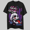 PURPLE Sneakers DopeSkill T-Shirt God Got Me Graphic Streetwear - Black