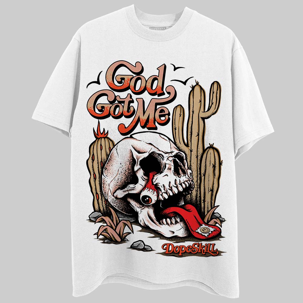 TAN Sneakers DopeSkill T-Shirt God Got Me Graphic Streetwear - White