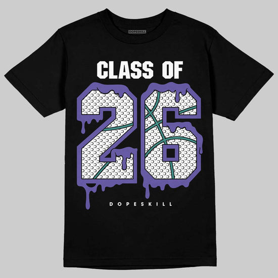 Jordan 5 OG “Grape” DopeSkill T-Shirt 26 Drip Graphic Streetwear - Black