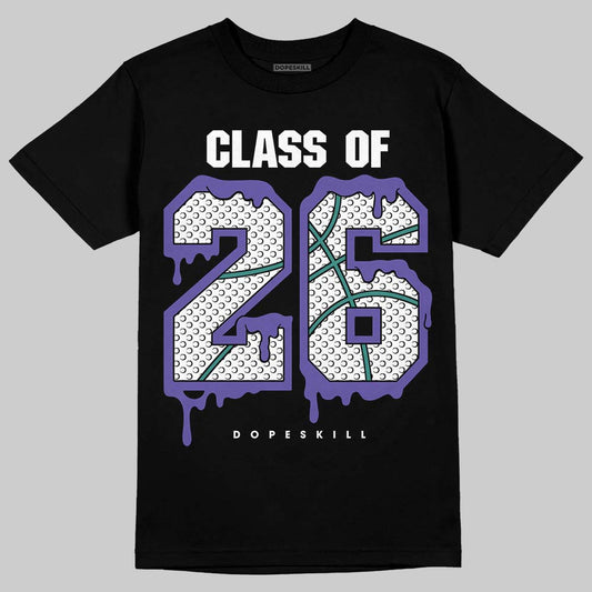 Jordan 5 OG “Grape” DopeSkill T-Shirt 26 Drip Graphic Streetwear - Black