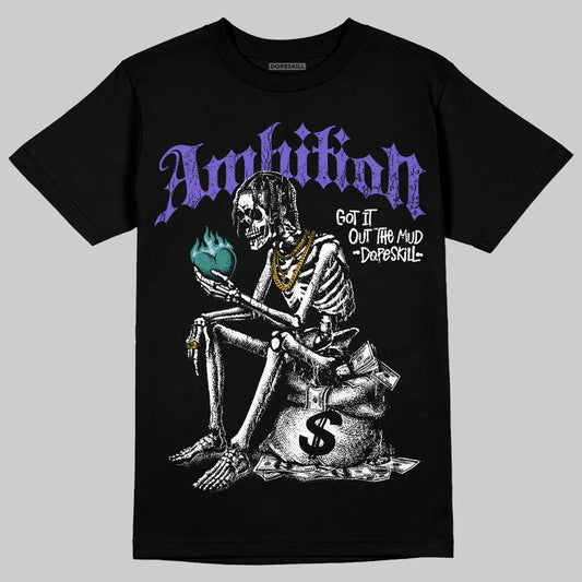 Jordan 5 Grape DopeSkill T-Shirt Ambition Graphic Streetwear - Back