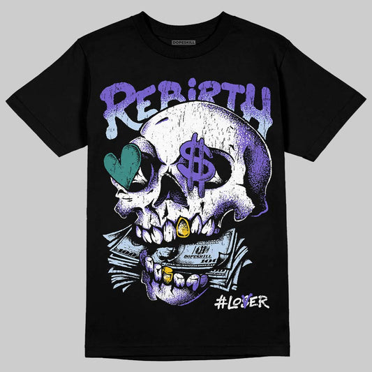 Jordan 5 Grape DopeSkill T-Shirt Rebirth Graphic Streetwear - Black