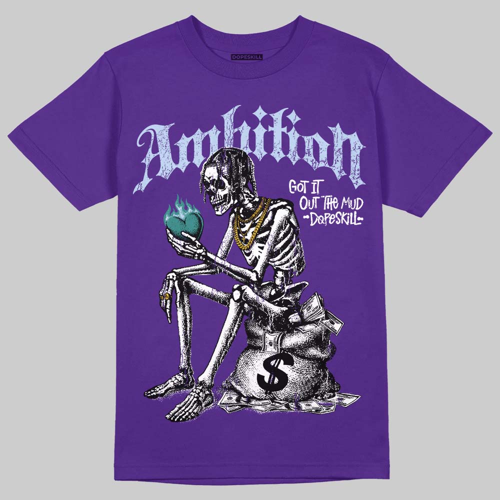 Jordan 5 Grape DopeSkill T-Shirt Ambition Graphic Streetwear - Purple 