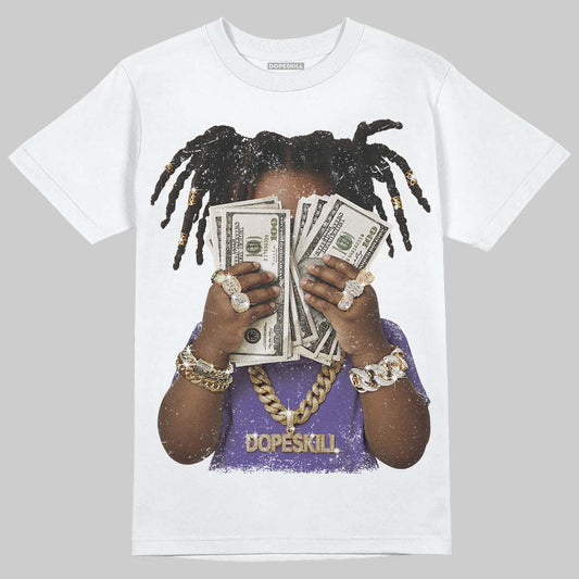 Jordan 5 OG “Grape” DopeSkill T-Shirt Rich Youth Graphic Streetwear - White 