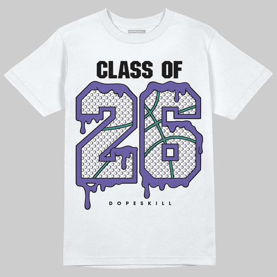 Jordan 5 OG “Grape” DopeSkill T-Shirt 26 Drip Graphic Streetwear - White